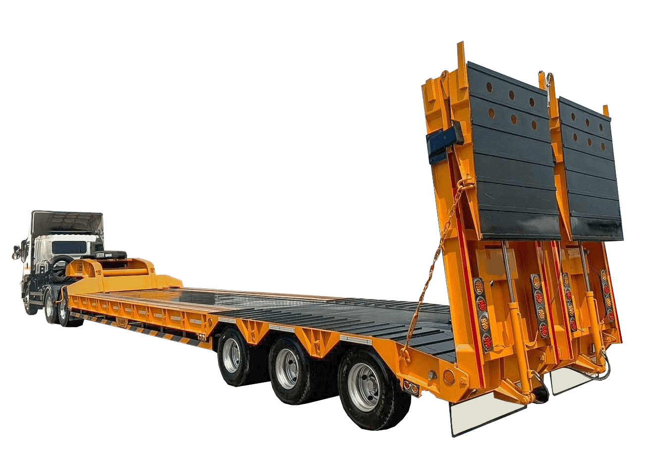 รถกึ่งพ่วงหางลากแบบชานต่ำ