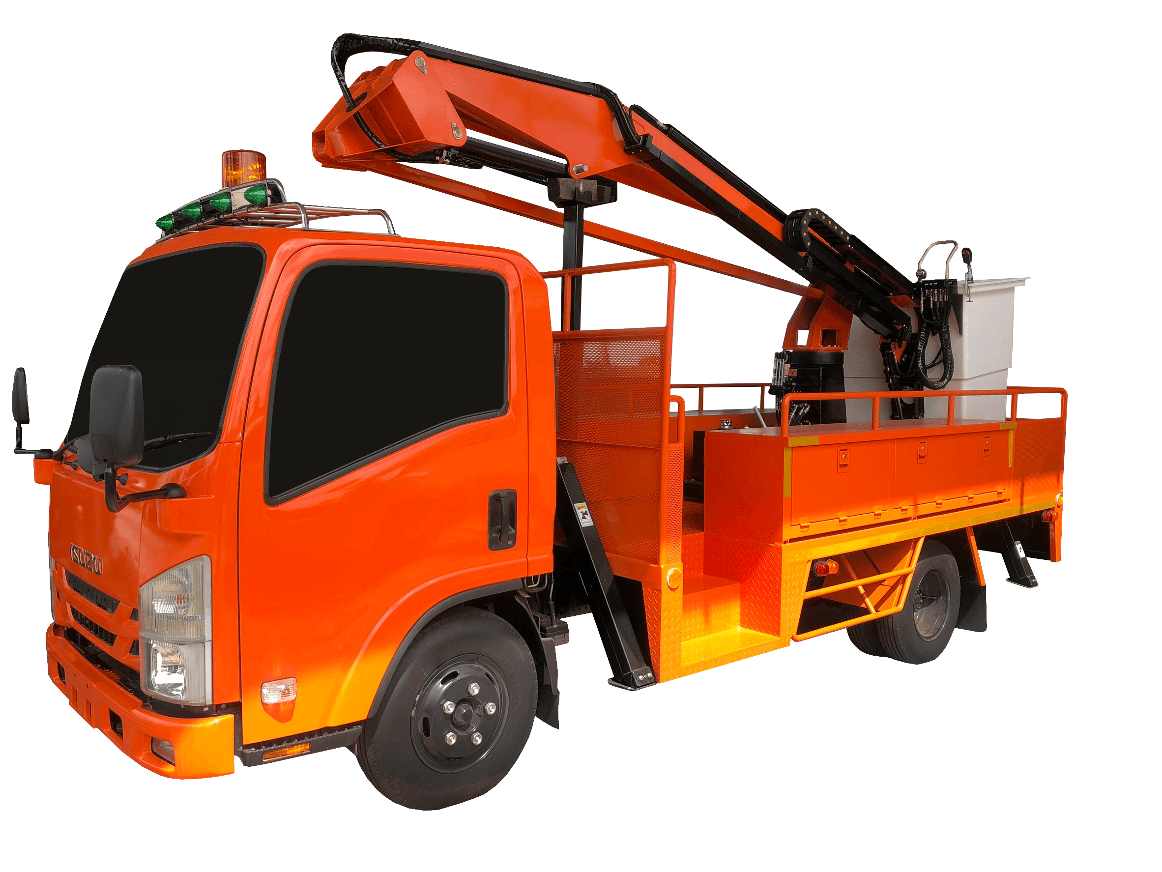 รถกระเช้าไฟฟ้า ชนิด 6 ล้อ