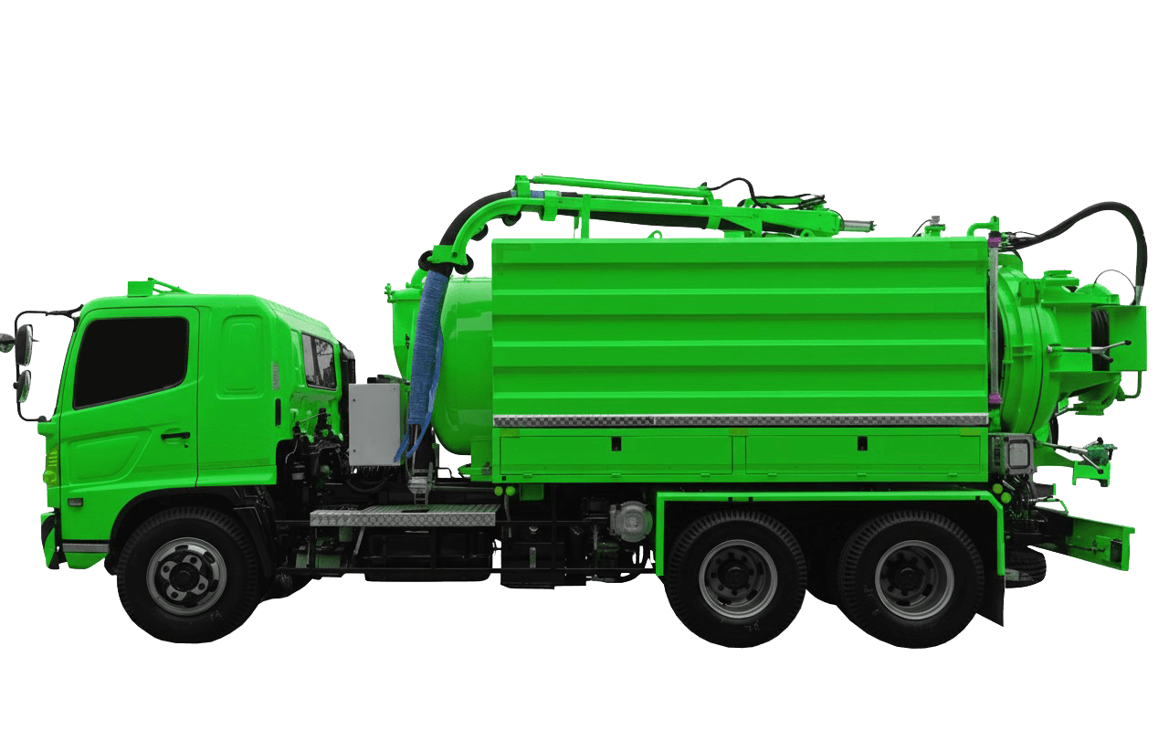 รถดูดสิ่งโสโครกและฉีดล้างท่อระบายน้ำ ชนิด 10 ล้อ