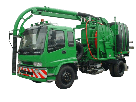 ชุดถังดูดสิ่งโสโครกและล้างท่อระบายน้ำ ขนาดความจุไม่น้อยกว่า 5 ลูกบาศก์เมตร